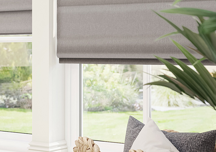 Bruschal (Blackout), Mouse Brown - Roman Blind - Image 5